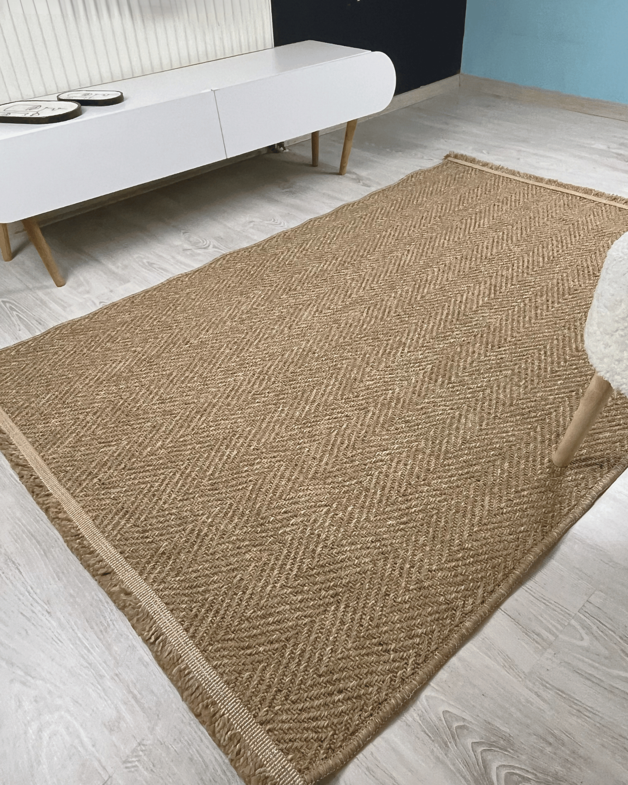 Comfy Halı Natural N02 Kahverengi Makinede Yıkanabilir Yumuşak Sisal Halı