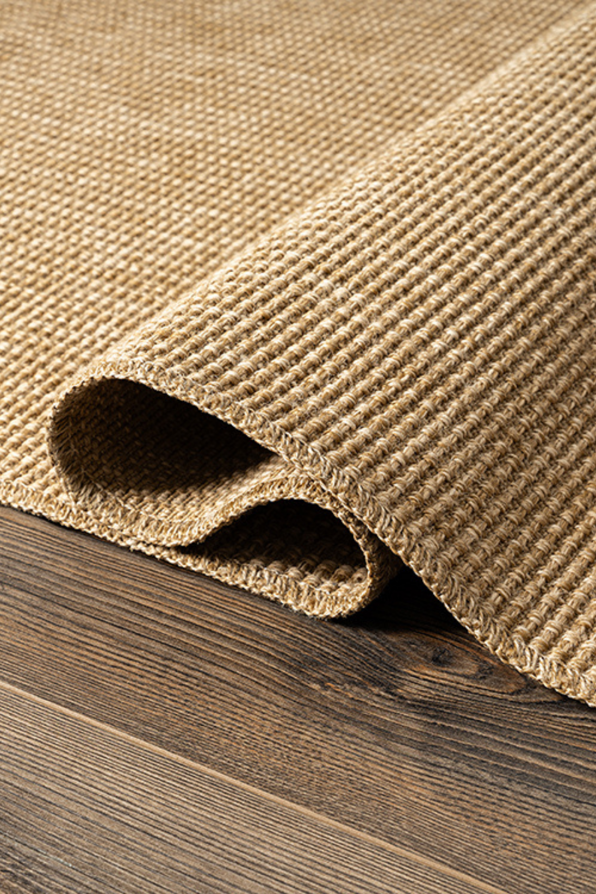 Comfy Halı Malta TI001A Kahverengi Çizgili Doğal Jüt Halı