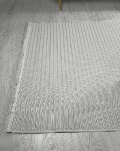 Comfy Halı Natural B04 Beyaz Makinede Yıkanabilir Yumuşak Sisal Halı