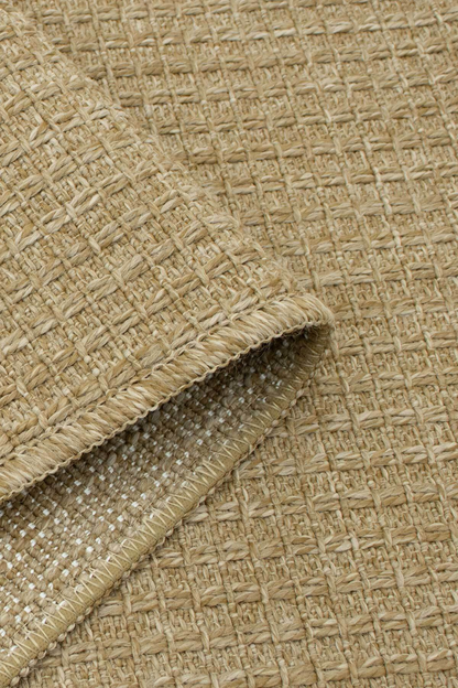 Comfy Halı Juta SSL0107 Bej Makinede Yıkanabilir Kaymaz Taban Sisal Dokuma Halı