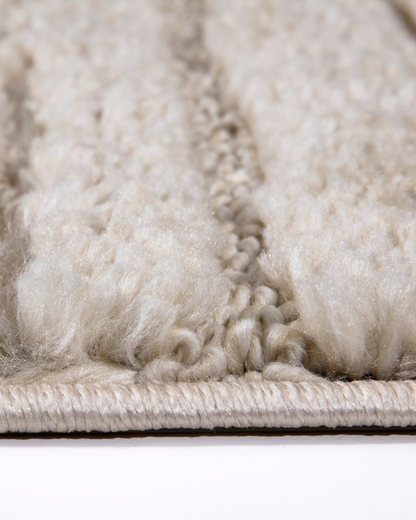 Comfy Halı Wind D534B R1044 Bej Shaggy Modern Halı