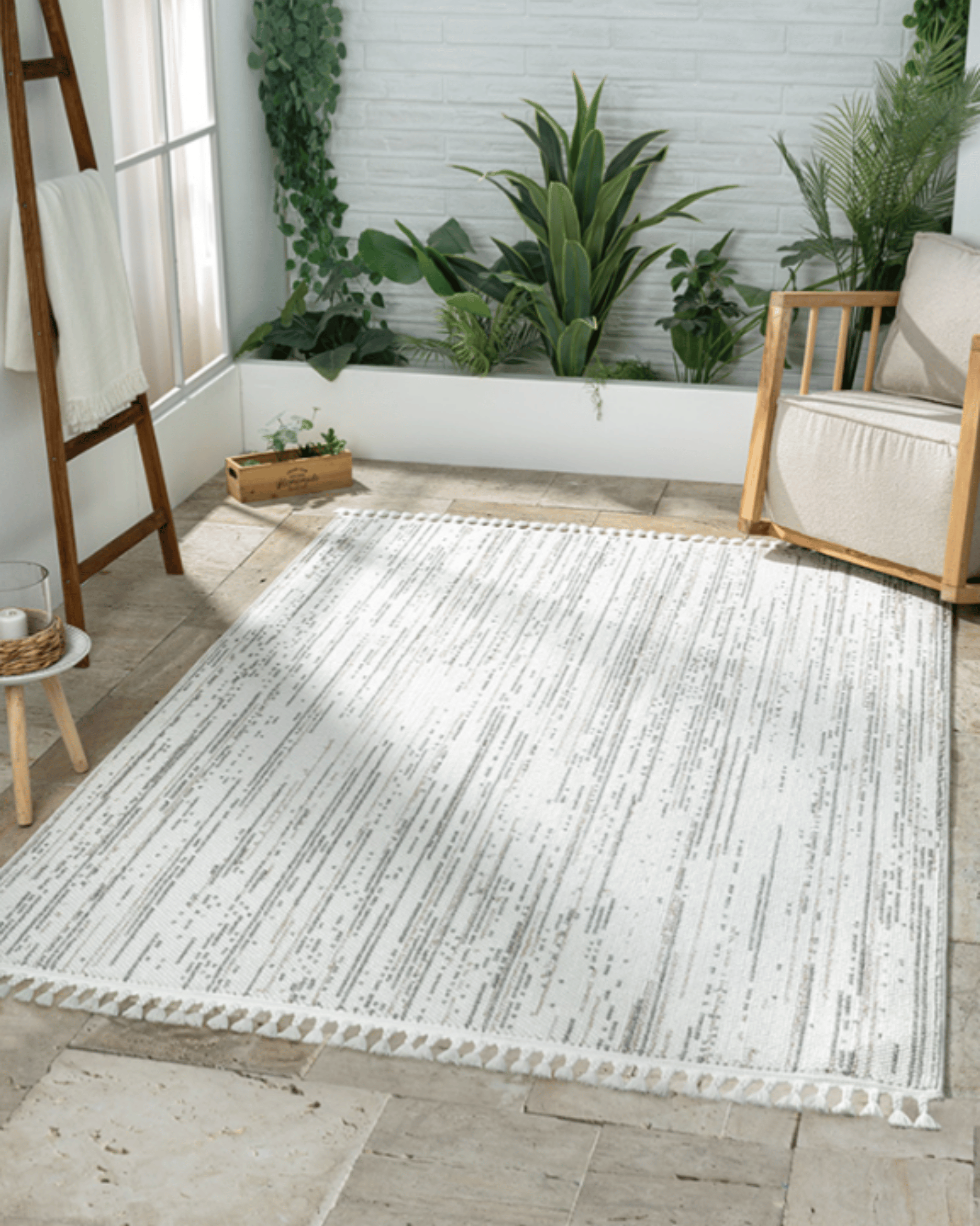Comfy Halı Efes EF001A Bukleli Modern İskandinav Örgü Halı