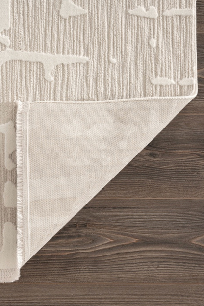 Comfy Halı Tual TL011A Krem Modern Halı