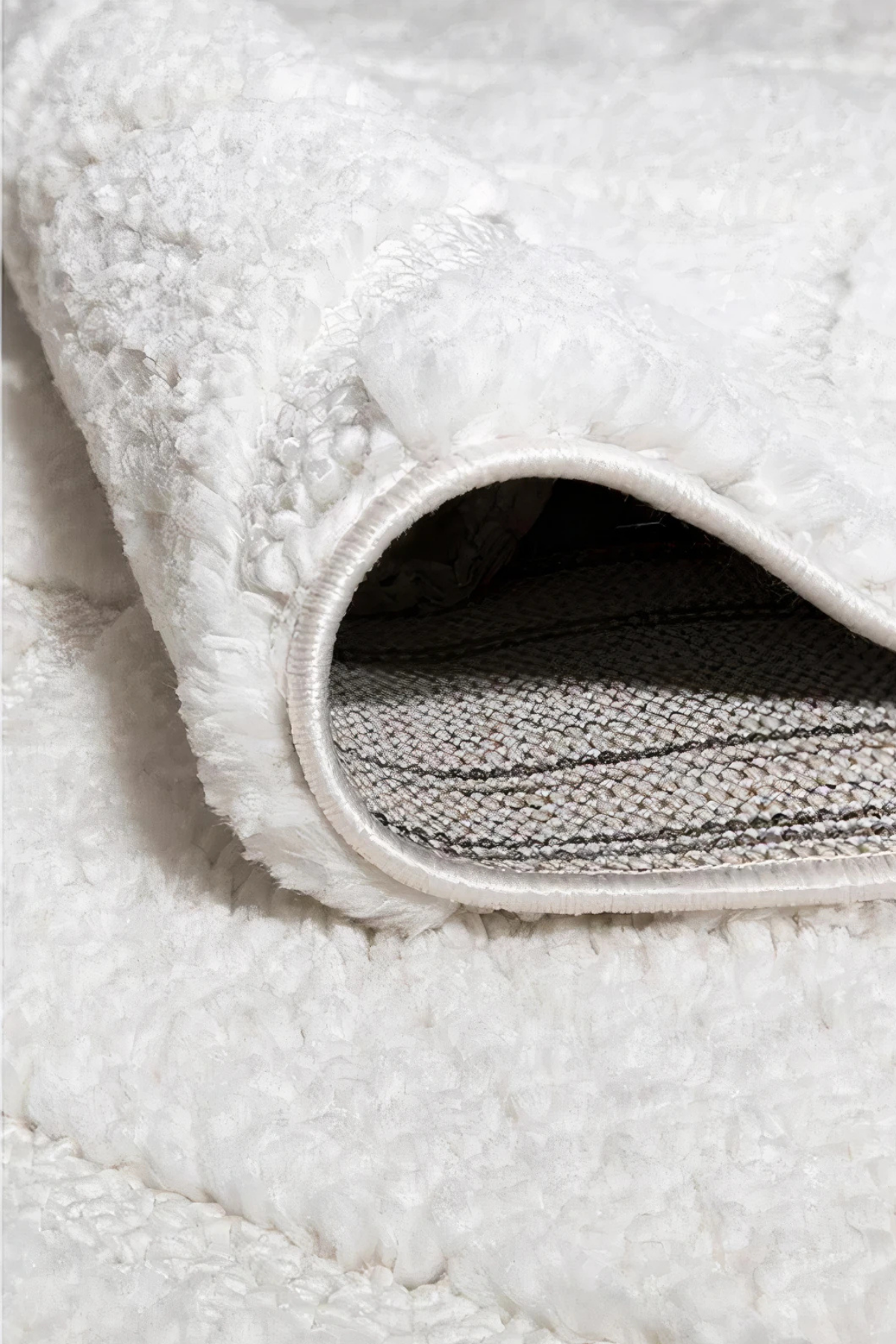 Comfy Halı Cloud D518B R0911 Beyaz Shaggy Modern Halı