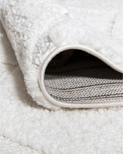 Comfy Halı Cloud D518B R0911 Beyaz Shaggy Modern Halı