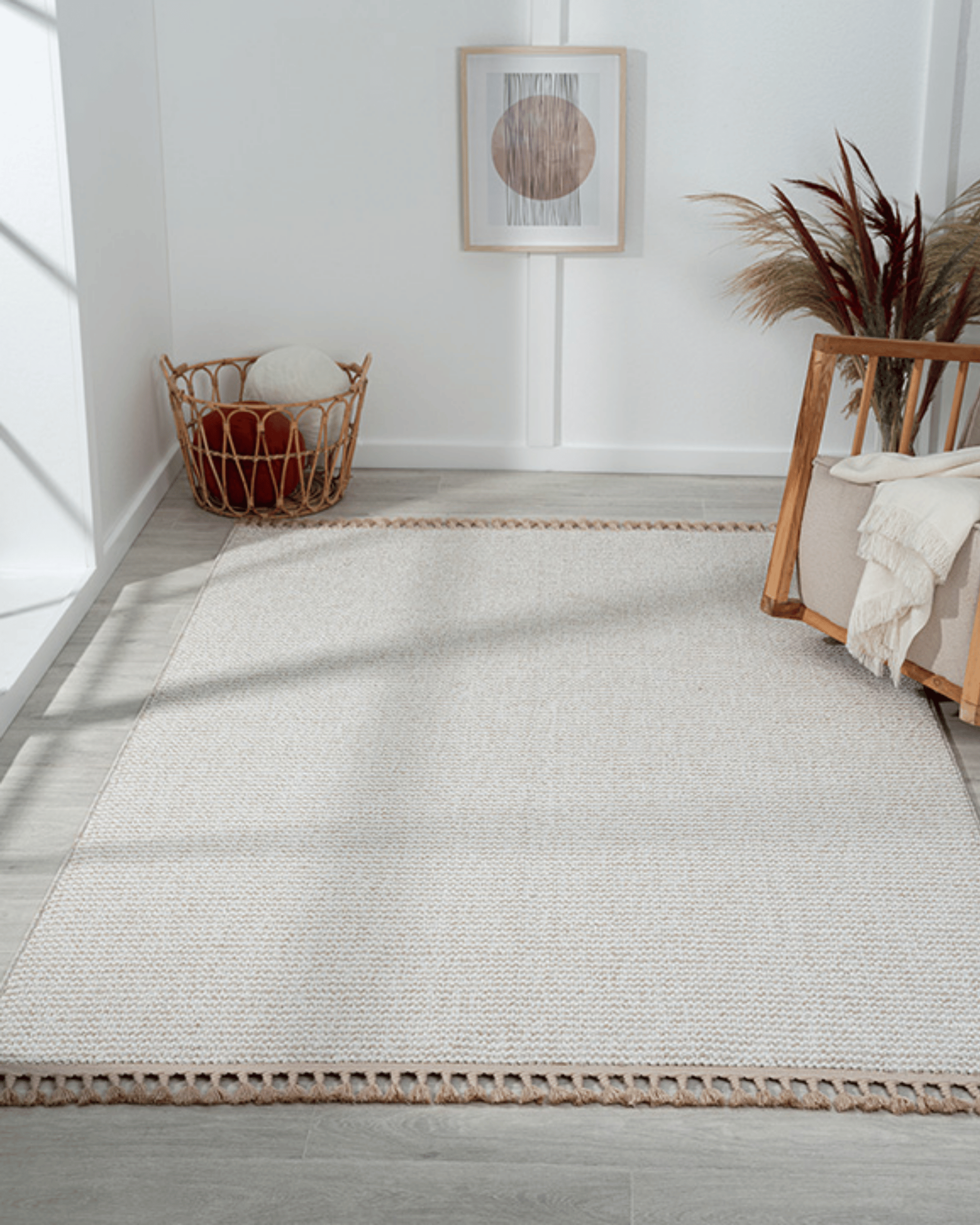 Comfy Halı Efes EF005A Bukleli Modern İskandinav Örgü Halı