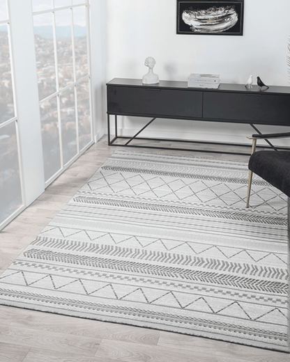 Comfy Halı Vista VS005G Gri İskandinav Tozumaz Halı