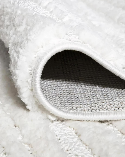 Comfy Halı Wind D534B R0911 Beyaz Shaggy Modern Halı
