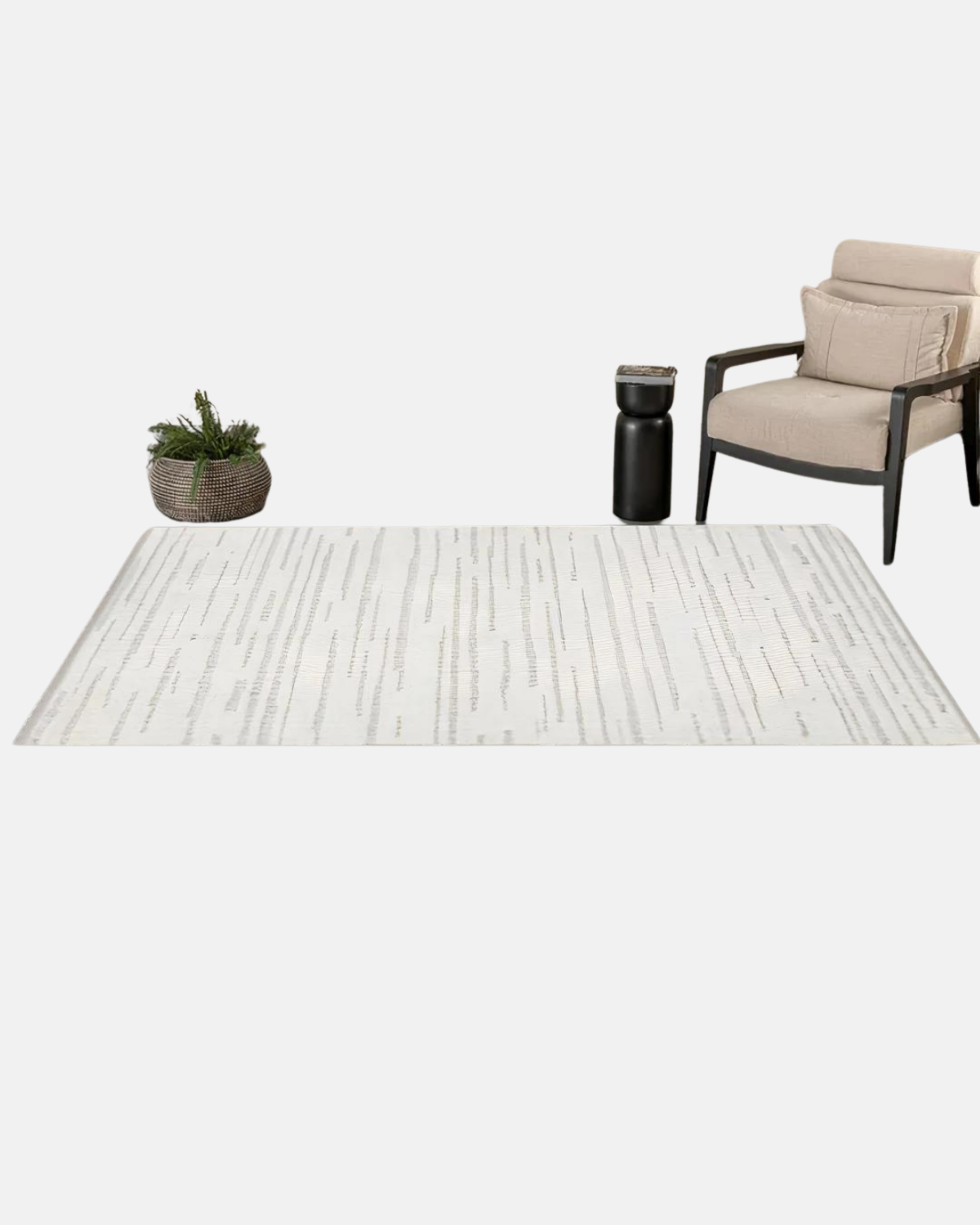 Comfy Halı Wind D534B R0911 Beyaz Shaggy Modern Halı