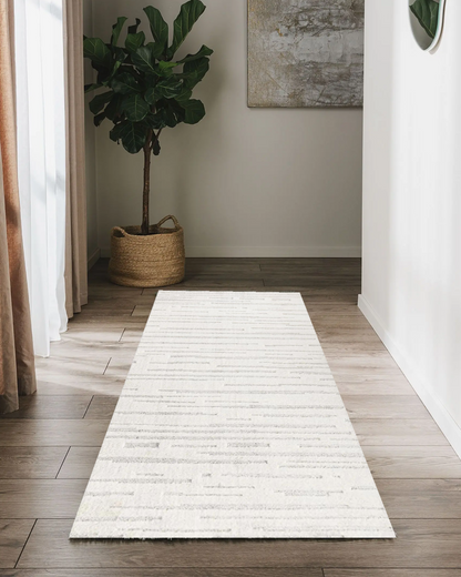 Comfy Halı Wind D534B R0911 Beyaz Shaggy Modern Halı