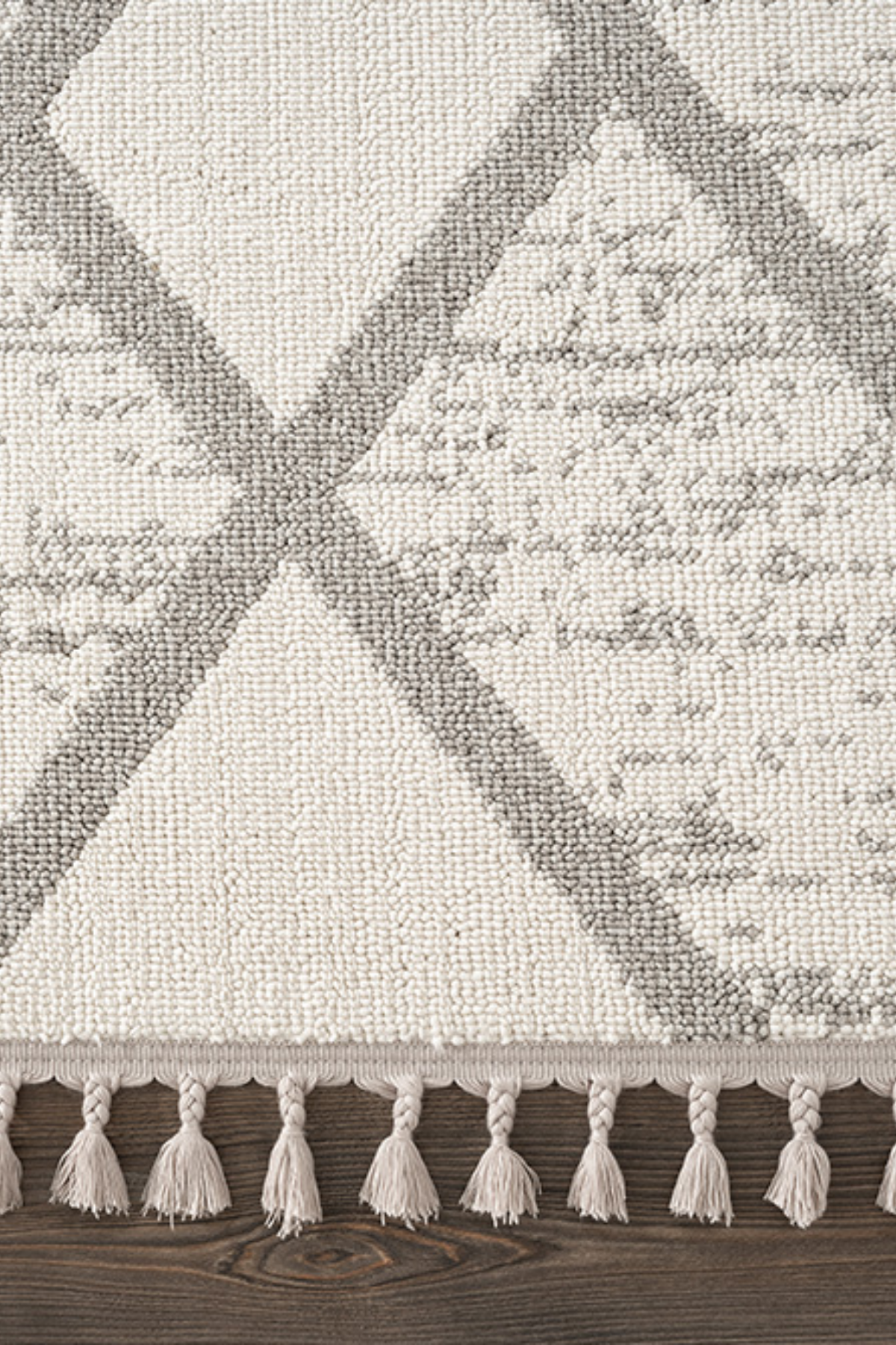 Comfy Halı Efes EF009A Bukleli Modern İskandinav Örgü Halı