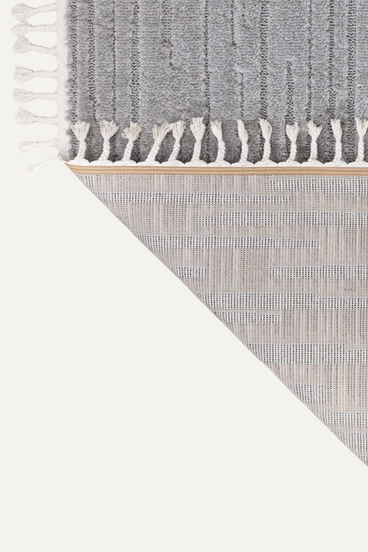 Comfy Halı Wind D534B R0977 Gri Shaggy Modern Halı