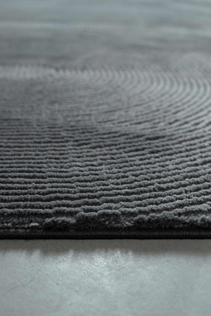 Comfy Halı Ritim 37804-091 Anti Alerjik Yumuşak Modern Antrasit Halı