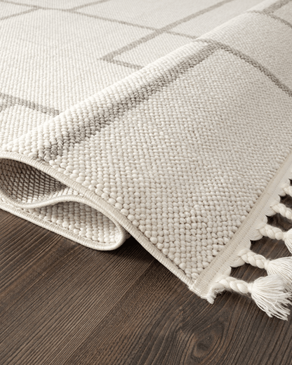 Comfy Halı Efes EF007A Bukleli Modern İskandinav Örgü Halı