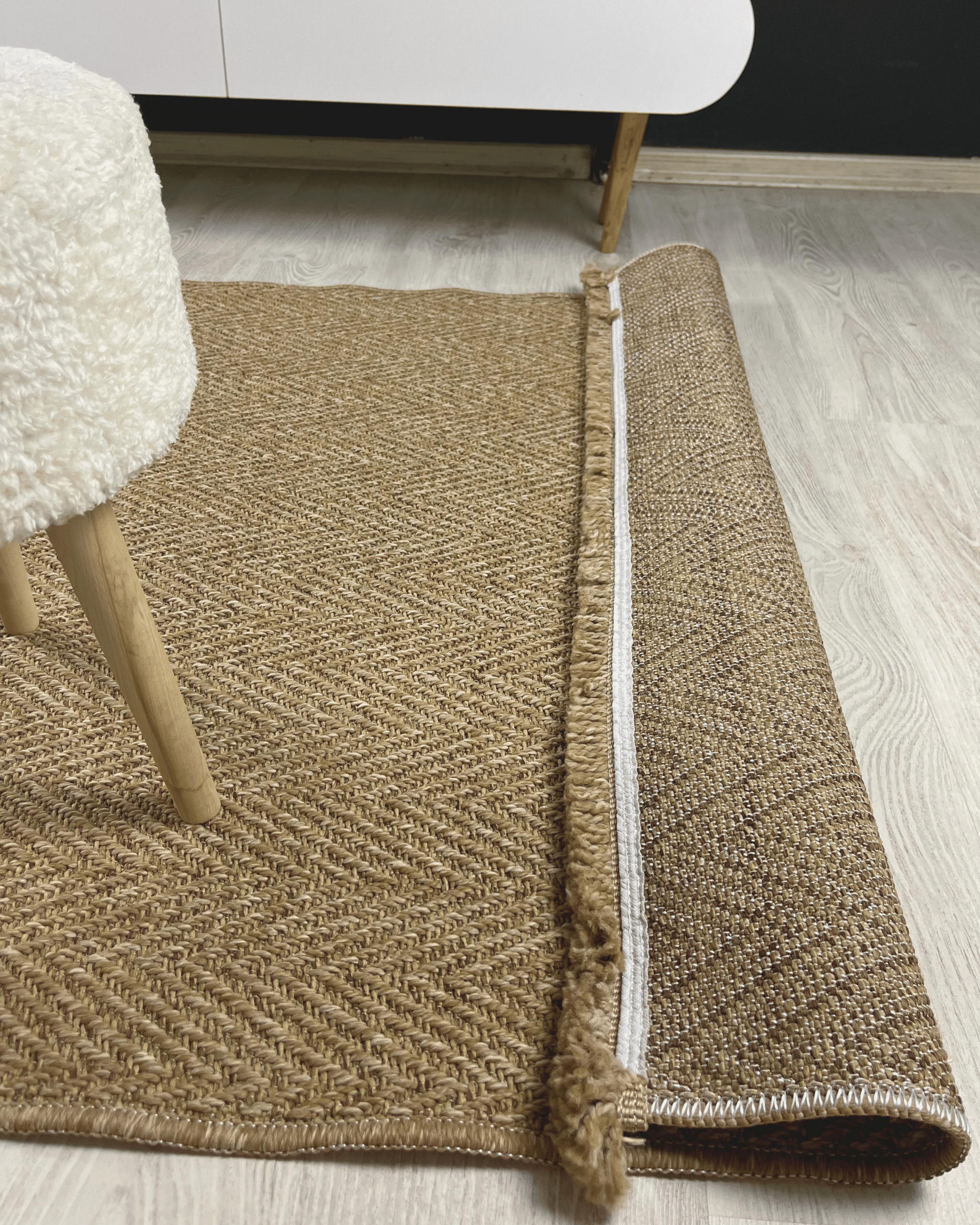 Comfy Halı Natural N02 Kahverengi Makinede Yıkanabilir Yumuşak Sisal Halı