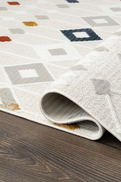 Comfy Halı Tual TL001A Renkli İskandinav Halı