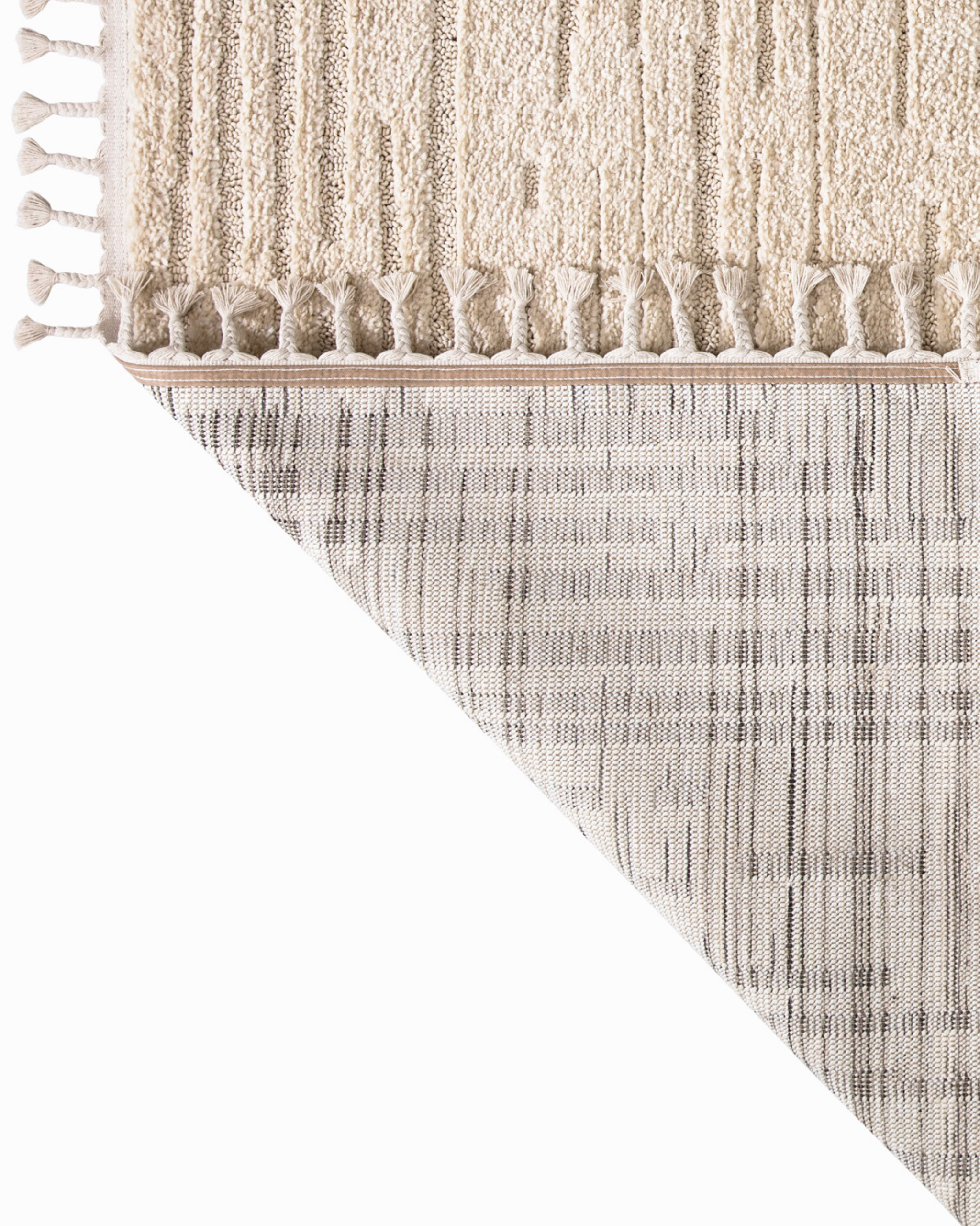 Comfy Halı Wind D534B R1044 Bej Shaggy Modern Halı