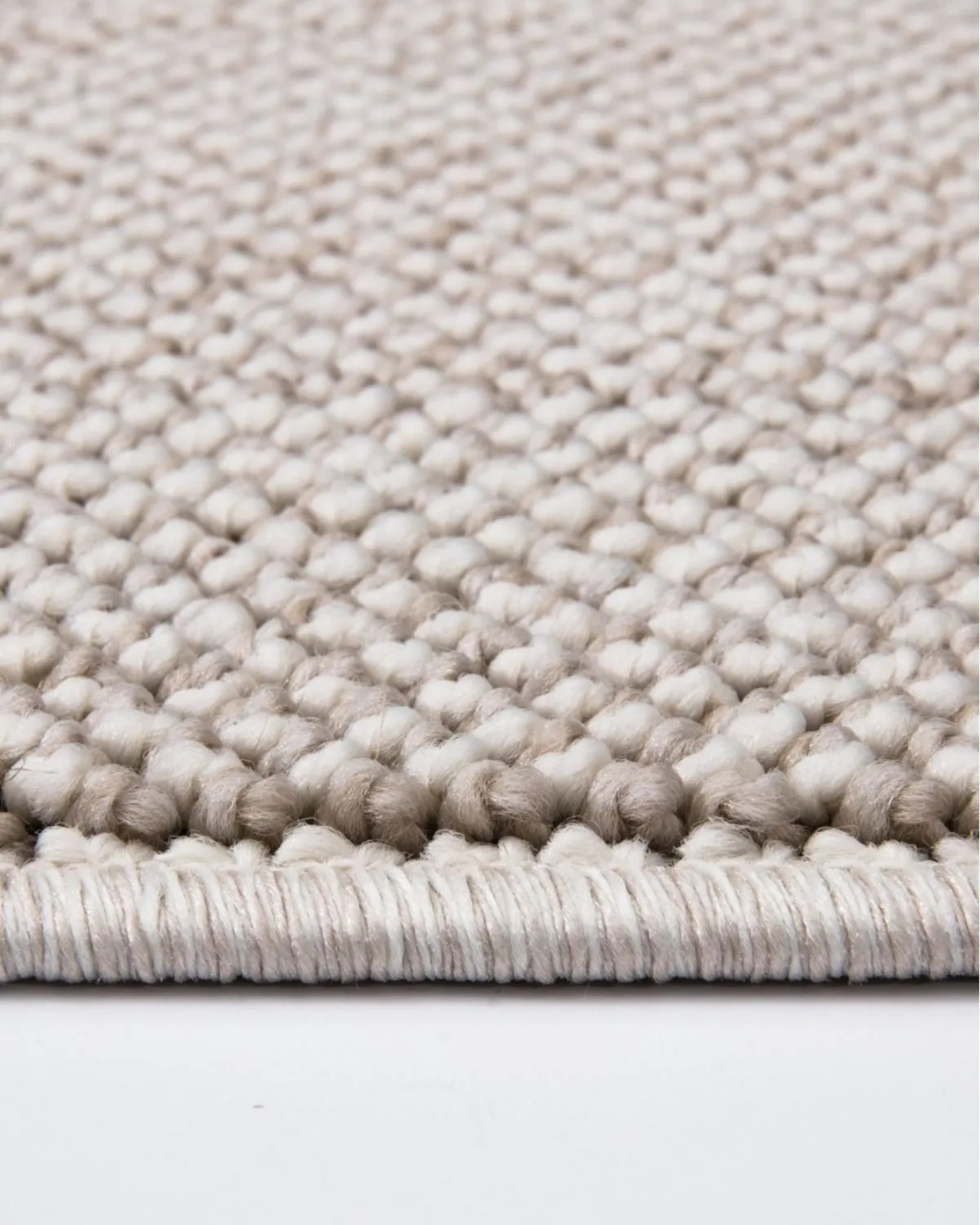 Comfy Halı Dotty S057 Bej Örgü Bukleli Modern Halı