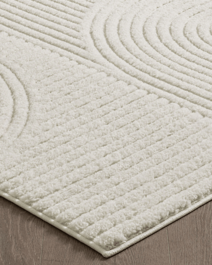 Comfy Halı Boston B0107A Krem Bukleli Yumuşak Bohem Halı
