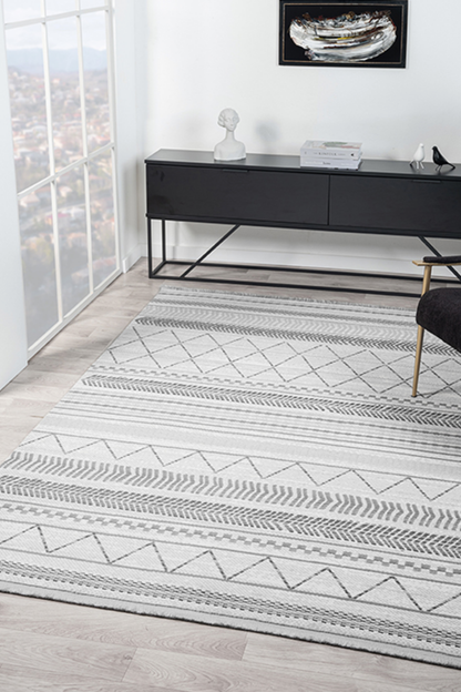 Comfy Halı Vista VS005G Gri İskandinav Tozumaz Halı