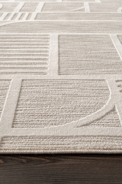 Comfy Halı Tual TL008A Krem Bohem Halı