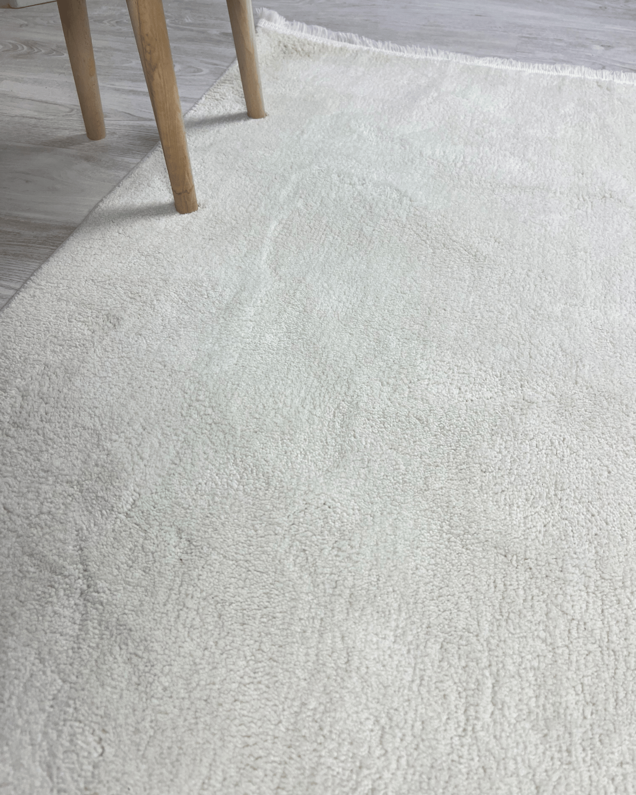 Comfy Halı Basic Krem Yumuşak Dokulu Peluş Halı