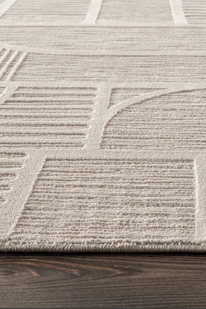 Comfy Halı Tual TL009A Gri Bohem Halı