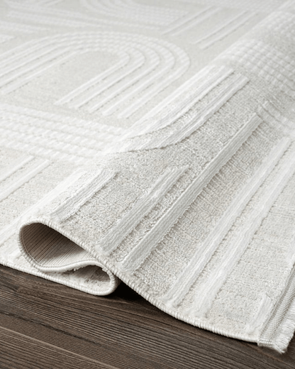 Comfy Halı Tual TL005A Krem Modern Bohem Halı