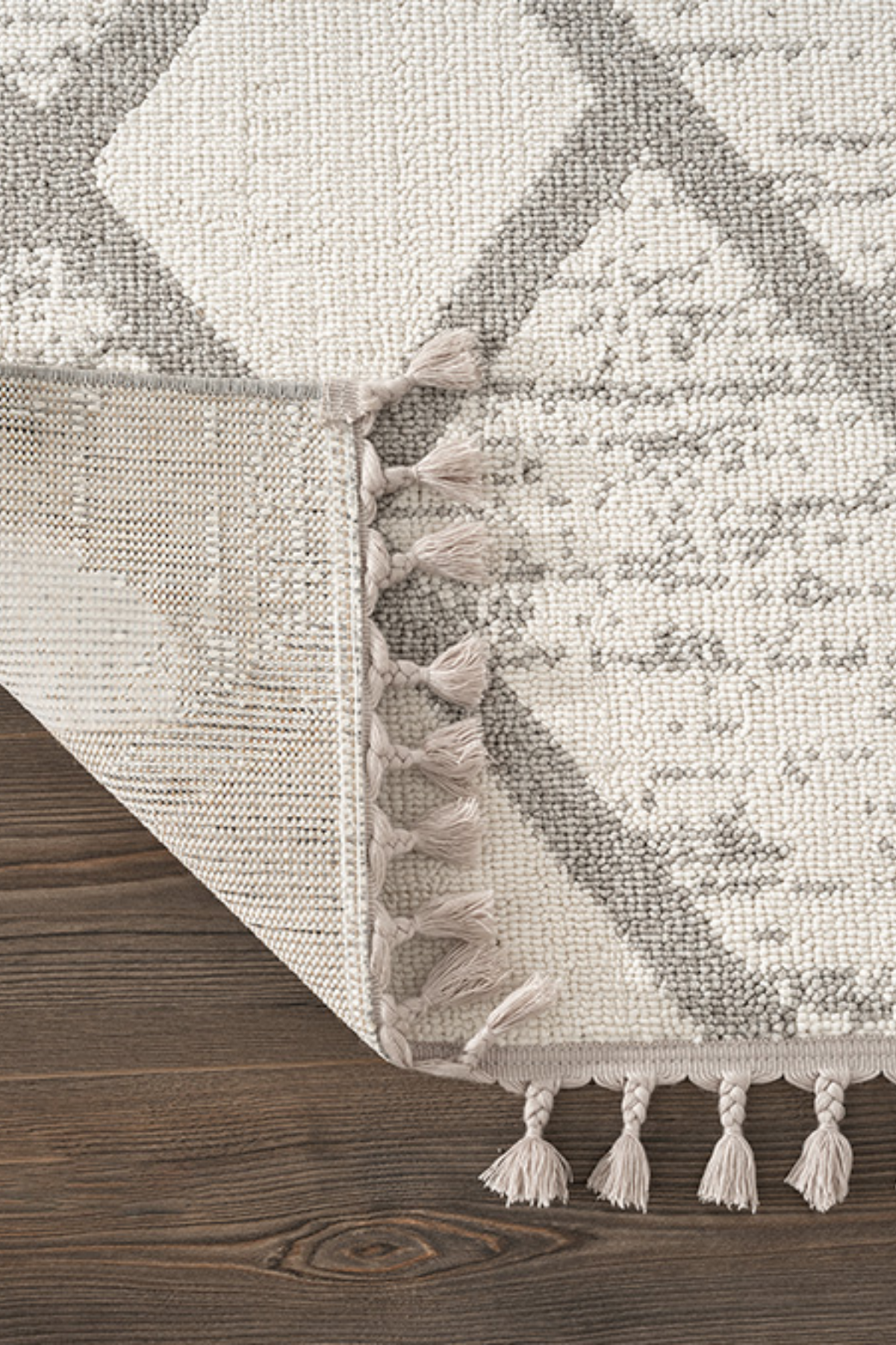 Comfy Halı Efes EF009A Bukleli Modern İskandinav Örgü Halı