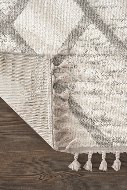 Comfy Halı Efes EF009A Bukleli Modern İskandinav Örgü Halı