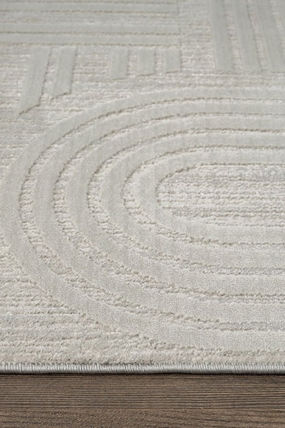 Comfy  Halı Tual TL007A Gri Modern Bohem Halı