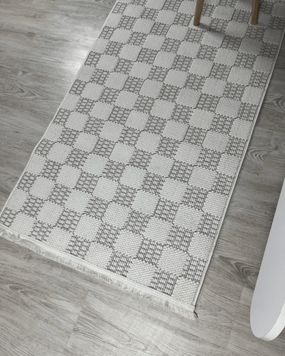 Comfy Halı Perl 09228 Beyaz Bukleli Örgü Halı