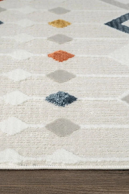 Comfy Halı Tual TL001A Renkli İskandinav Halı