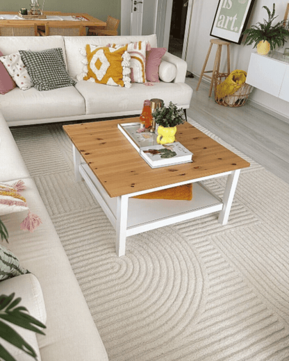 Comfy Halı Boston B0107A Krem Bukleli Yumuşak Bohem Halı