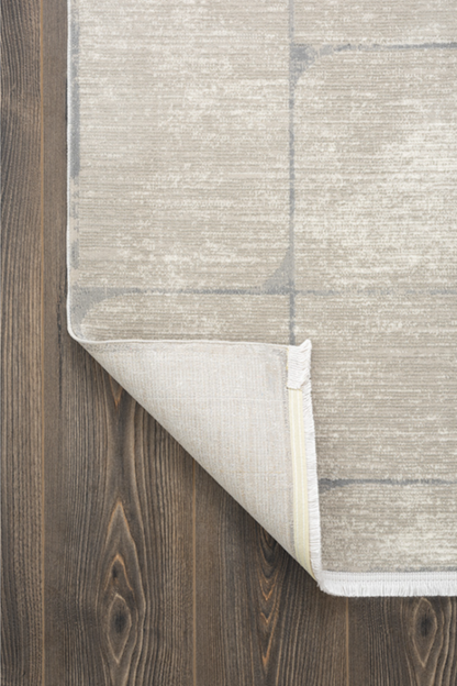 Comfy Halı Slyne SL104A Bej Modern Bohem Antialerjik Pamuk Taban Halı