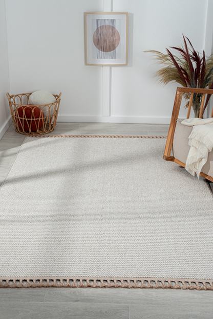 Comfy Halı Efes EF005A Bukleli Modern İskandinav Örgü Halı