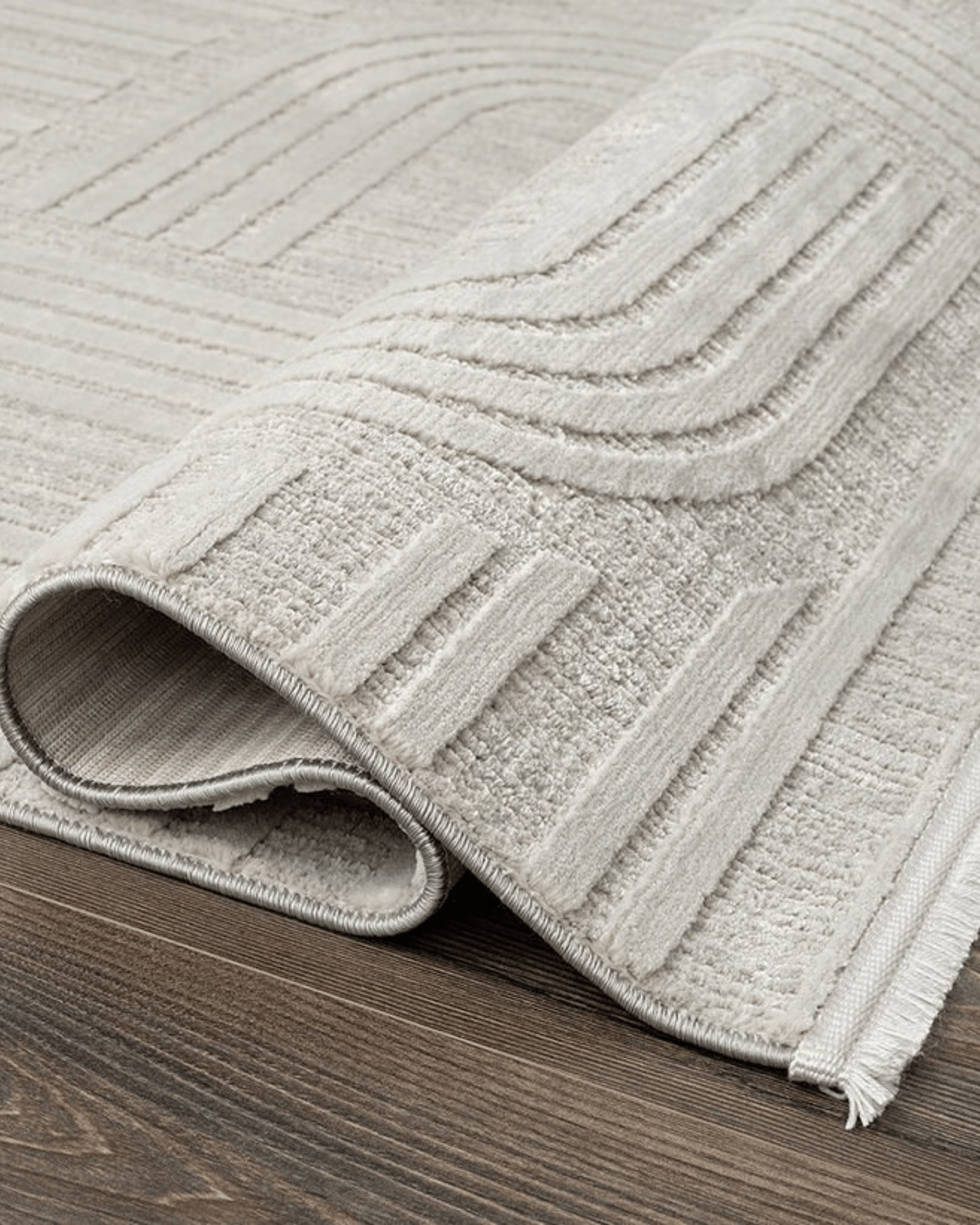 Comfy  Halı Tual TL007A Gri Modern Bohem Halı