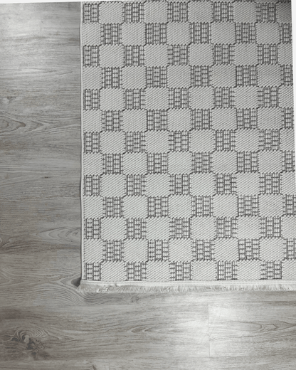 Comfy Halı Perl 09228 Beyaz Bukleli Örgü Halı