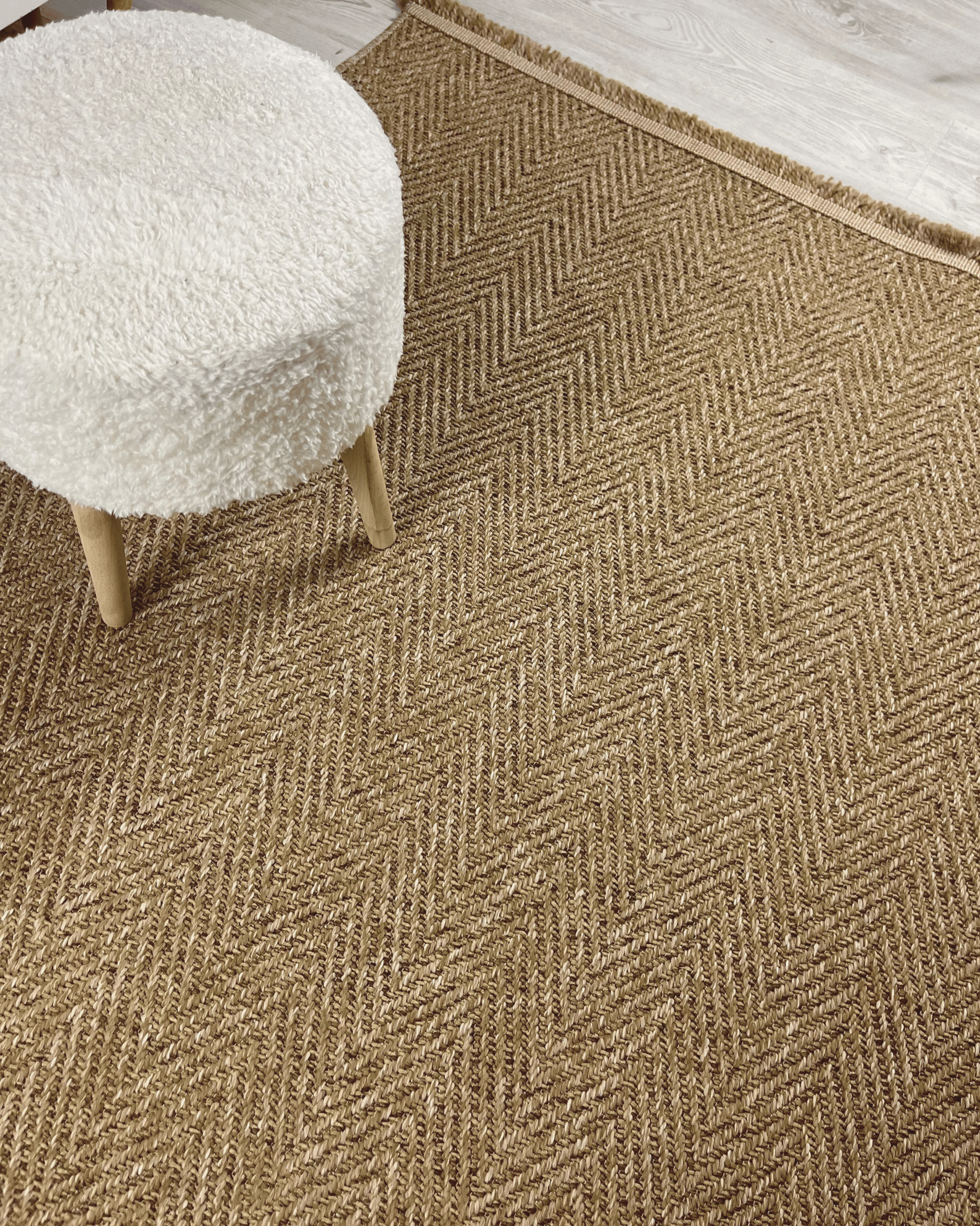 Comfy Halı Natural N02 Kahverengi Makinede Yıkanabilir Yumuşak Sisal Halı