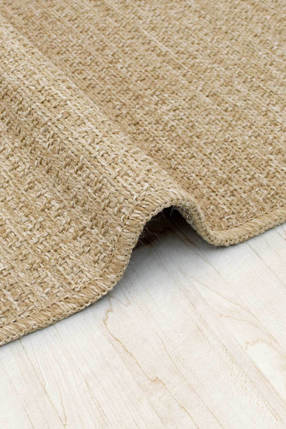 Comfy Halı Juta SSL0207 Bej Makinede Yıkanabilir Kaymaz Taban Sisal Dokuma Halı