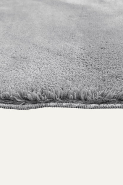 Mars MRS0101 Gri Kaymaz Taban Makinede Yıkanabilir Peluş Dokuma Halı