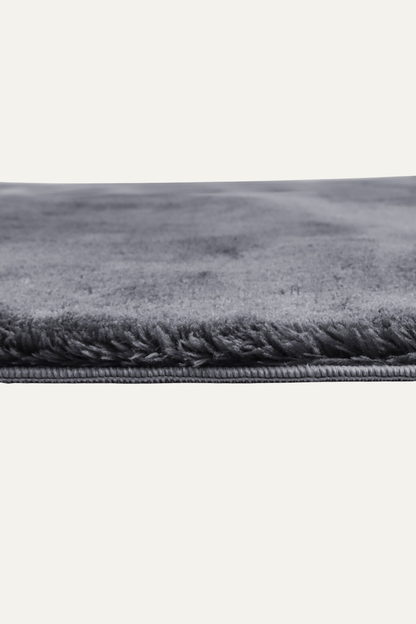 Mars MRS0103 Antrasit Kaymaz Taban Makinede Yıkanabilir Peluş Dokuma Halı