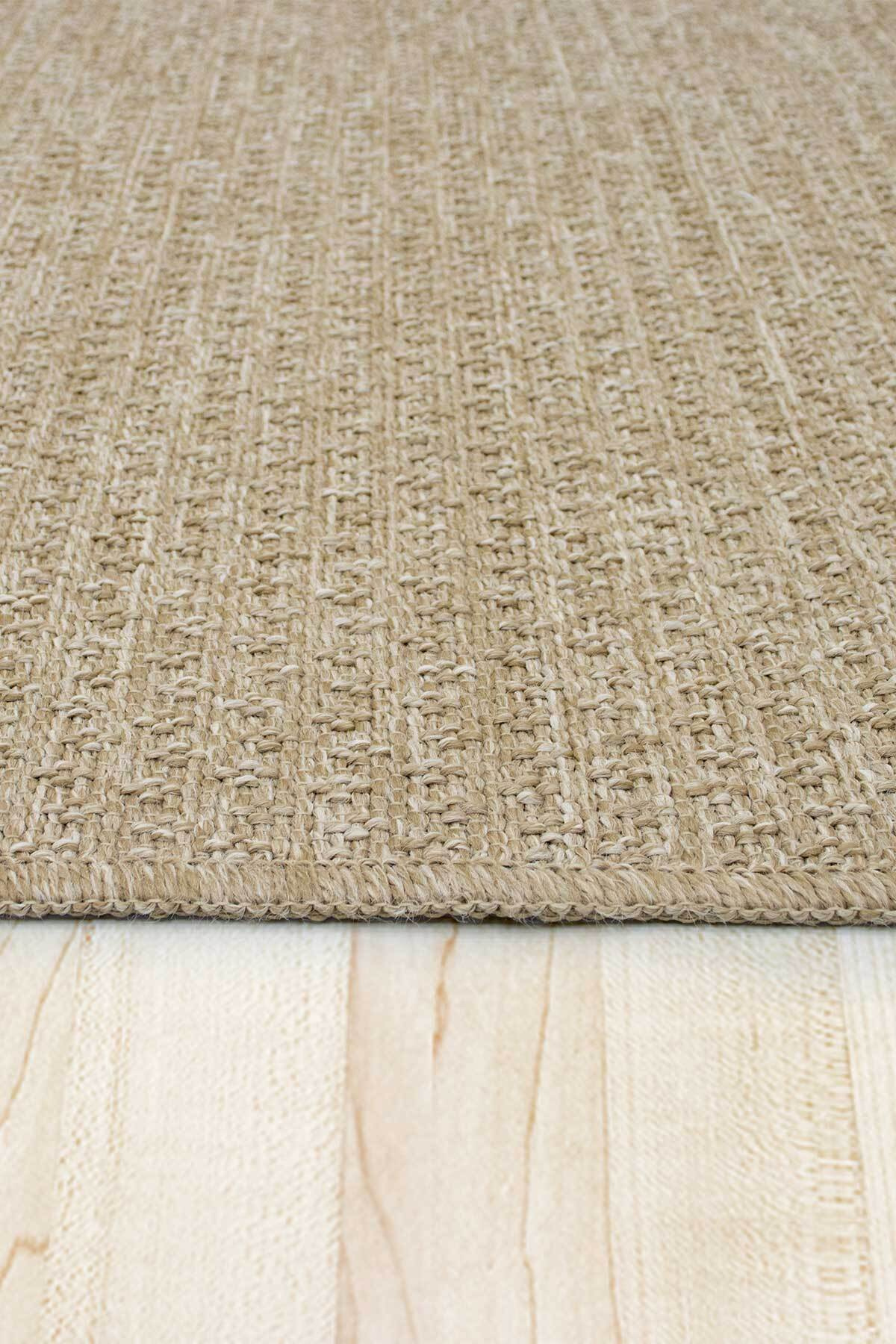 Comfy Halı Juta SSL0207 Bej Makinede Yıkanabilir Kaymaz Taban Sisal Dokuma Halı