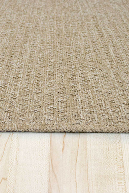 Comfy Halı Juta SSL0207 Bej Makinede Yıkanabilir Kaymaz Taban Sisal Dokuma Halı