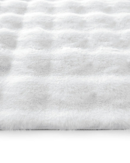 Comfy  Halı Bubble Beyaz Yumuşak Dokulu Post Halı