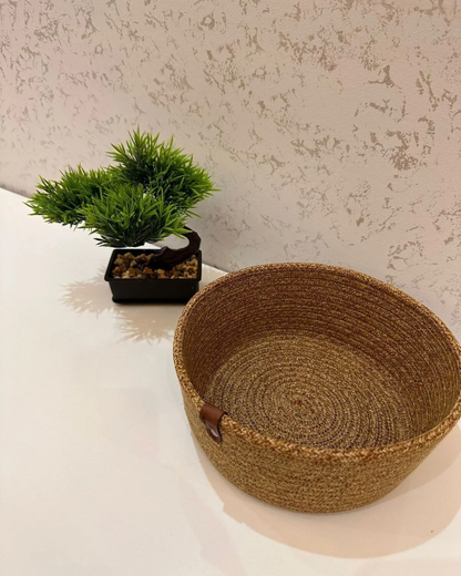 Comfy Home & Living Hasır Sepet Saklama Düzenleme Kabı Organizer