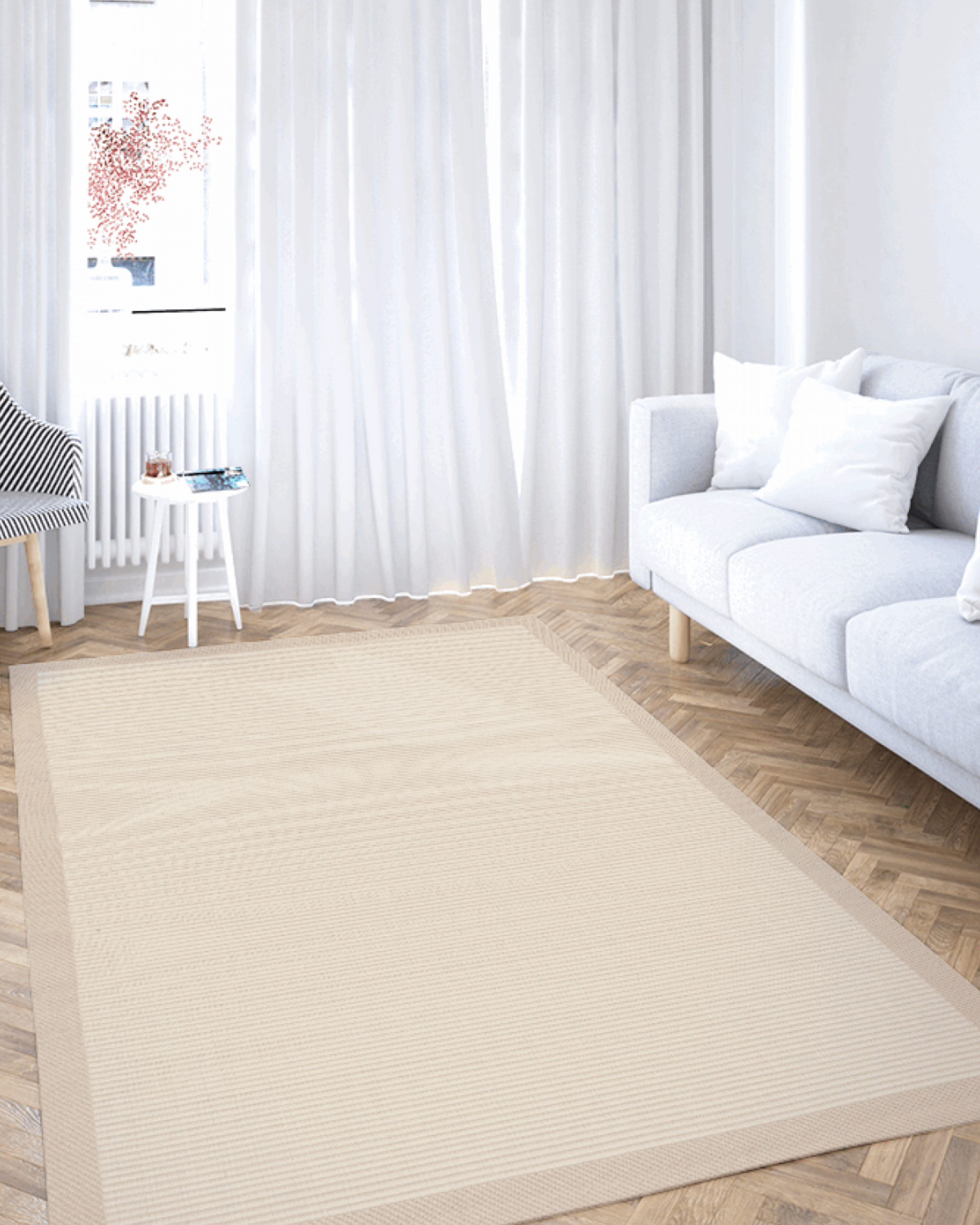 Comfy Halı Asia AS05 Bej Leke Tutmaz Sisal Halı