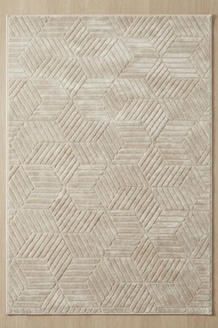 Comfy Halı Halı Comfy Halı Decorist Krem Kaymaz Taban Makinede Yıkanabilir Halı