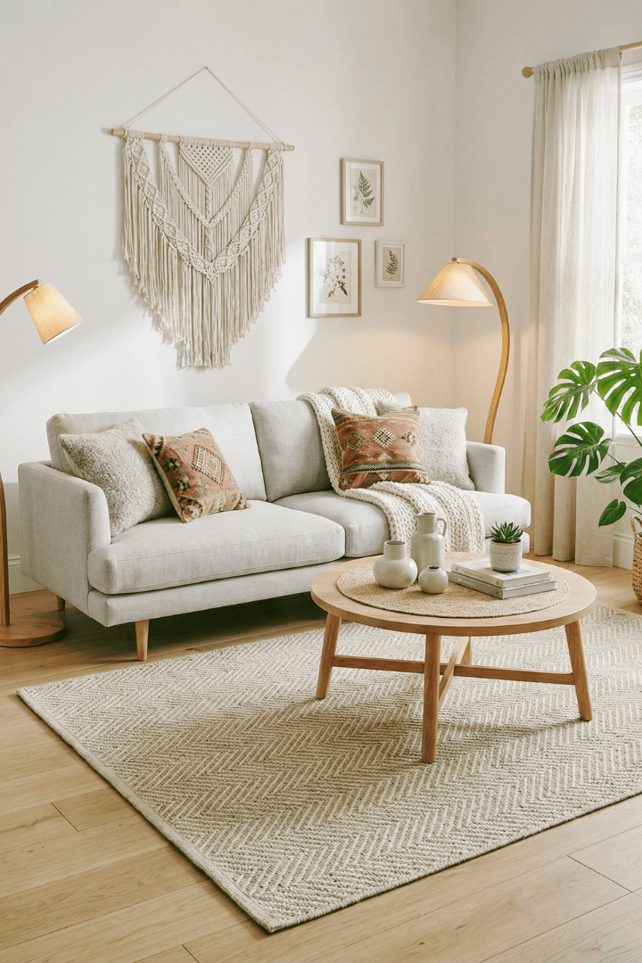 Comfy Halı Halı Comfy Halı Natural K02 Krem Sisal Halı