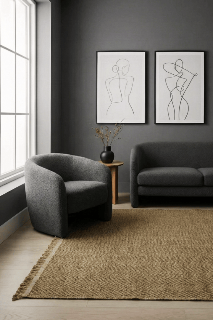 Comfy Halı Halı Comfy Halı Natural N02 Kahverengi Sisal Halı